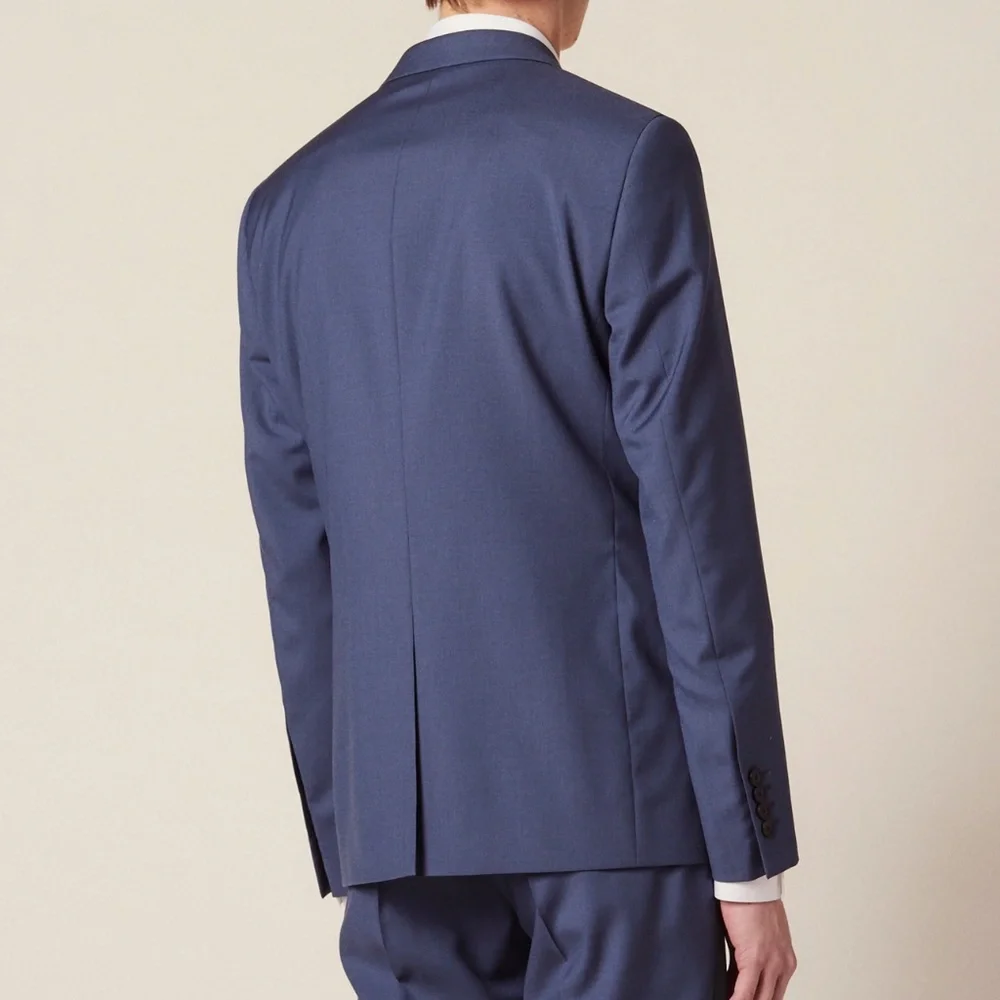 NWT $670 Sandro Formal Slim Fit Suit Jacket in Grey Blue - Size 52!